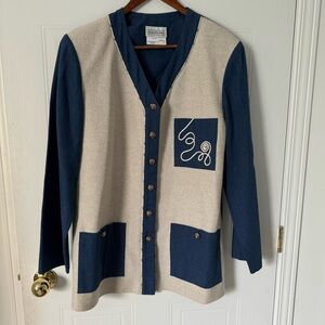 EMOTIONS cardigan vintage cotton size 12